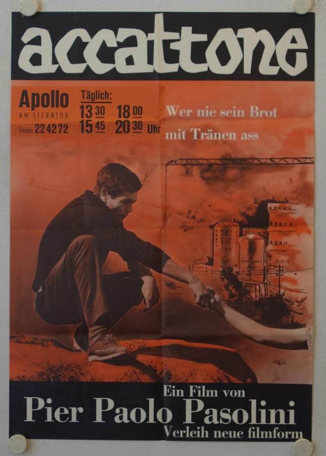 Accatone original release german movie poster